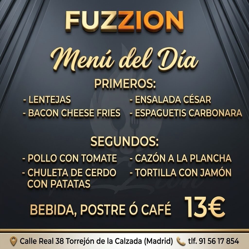 Menú viernes 11