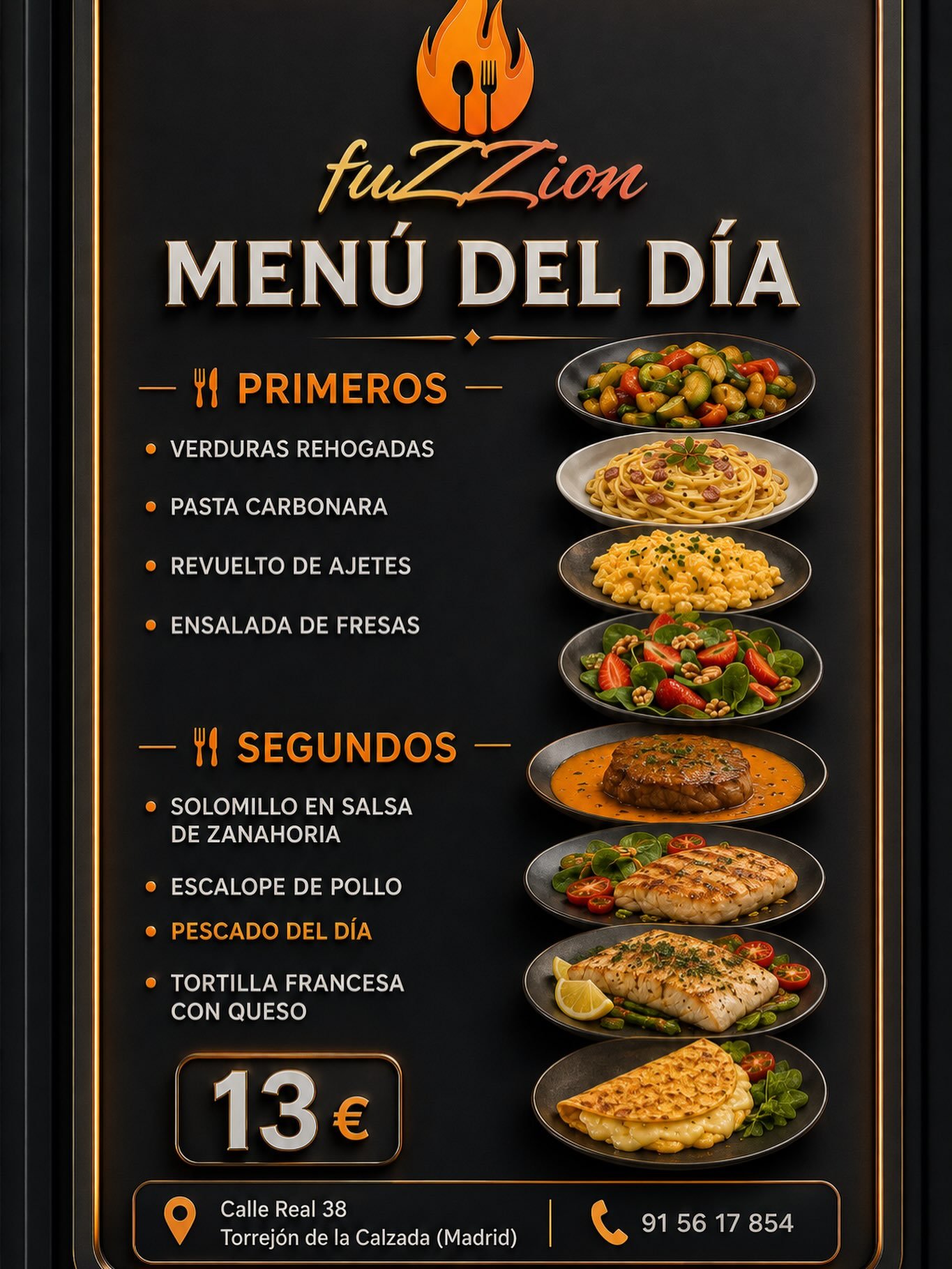 Menú miércoles 2